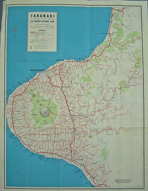 Taranaki district map and Egmont National Park [map] Puke Ariki