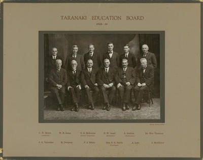 "Taranaki Education Board 1928-30"; 1928-1930; PHO2010-0255