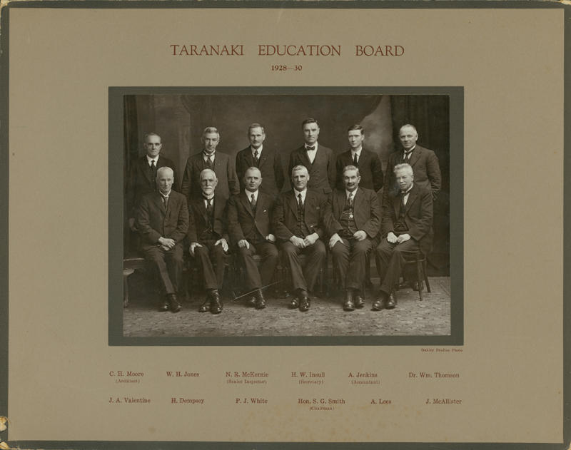 "Taranaki Education Board 192830" Puke Ariki